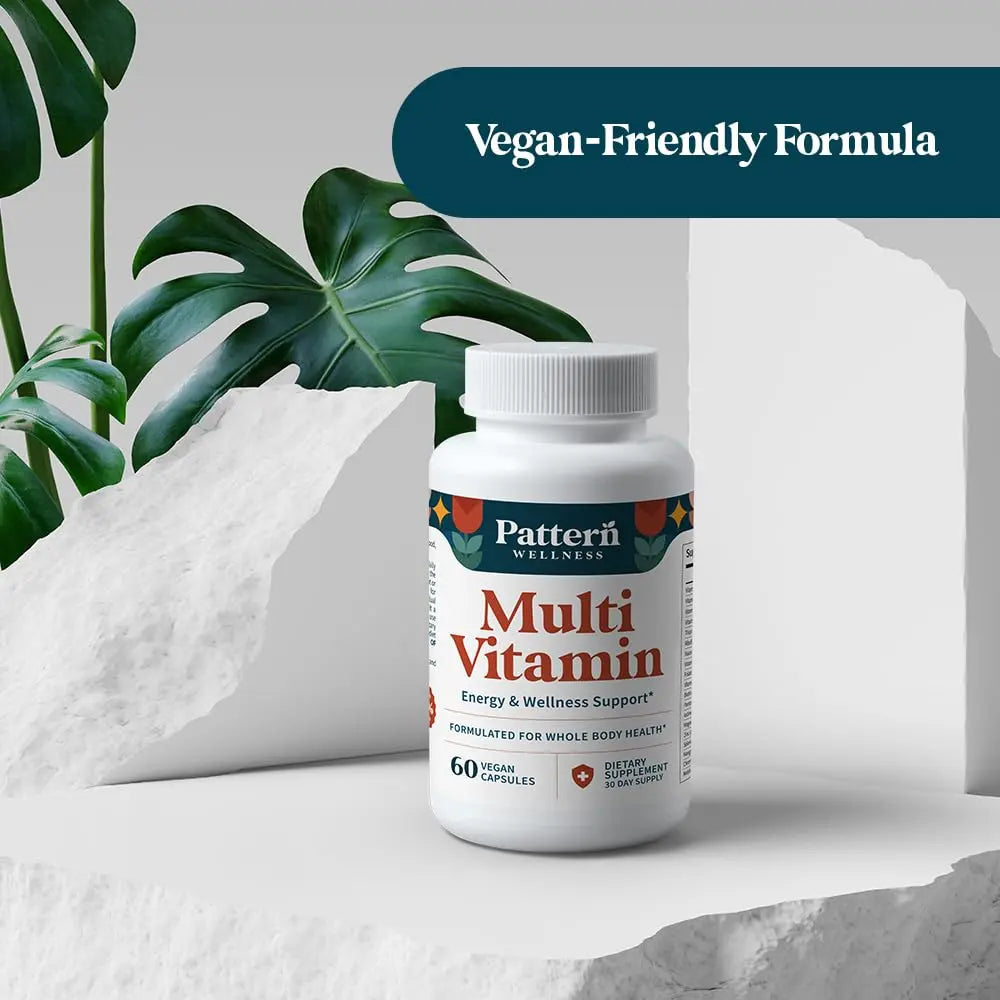 Pattern Wellness Multivitamin for Men & Women – Vitamin A, B, C, D, E – Supports Energy & Wellness – Whole Body Health Pattern Wellness