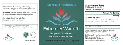 Extremity Warmth - for Cold Hands and Feet GenericBuy Supplements Australia