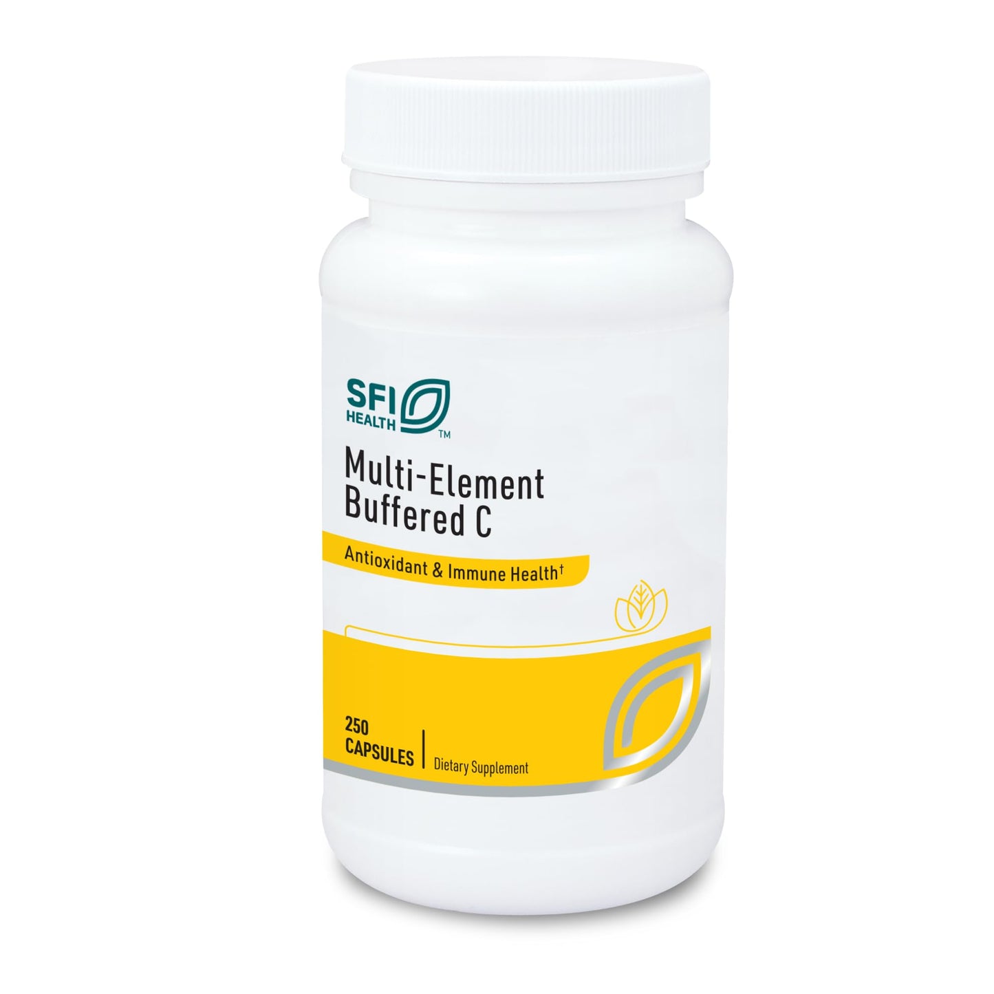 SFI Health Klaire Labs Buffered Vitamin C Capsules with Quercetin Bioflavonoids & L-Glutathione to Support Immune Function & Antioxidant Protection - Hypoallergenic & Gentle on Stomach (250 Capsules) SFI HealthBuy Supplements Australia