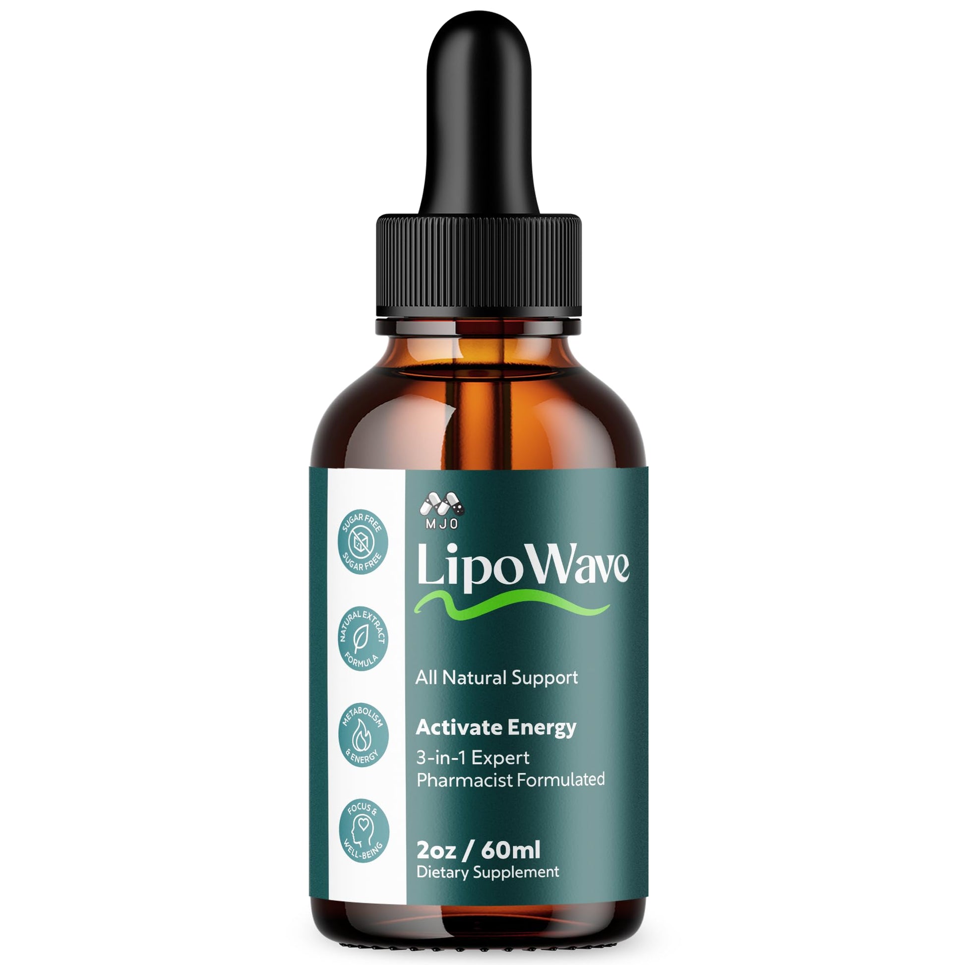 Lipowave Drops, Official LipoWave Drops with All Natural Ingredients, Advanced Overall Health and Wellness Vitamin Supplement Premium Formula for Maximum Strength Multivitamin Support (30 Servings) MJOBuy Supplements Australia