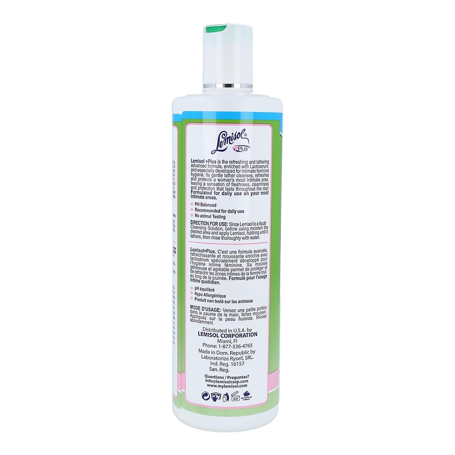 Lemisol Plus Feminine Wash 16 oz (Pack of 5) LemisolBuy Supplements Australia