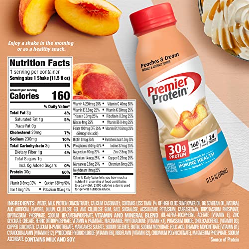 Premier Protein Shake 30g 1g Sugar 24 Vitamins Minerals Nutrients to Support Immune Premier ProteinBuy Supplements Australia