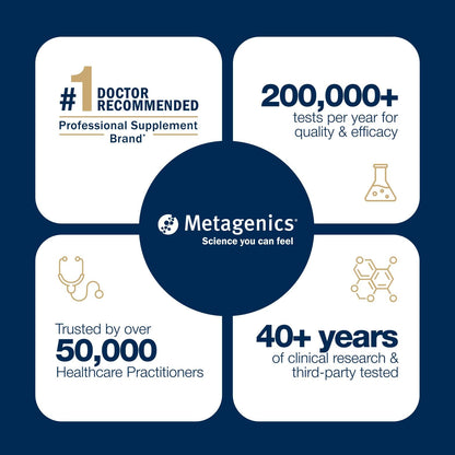 Metagenics OmegaGenics EPA-DHA 1000 mg - High Potency Omega-3 Fish Oil Supplement for Heart, Brain & Joint Health