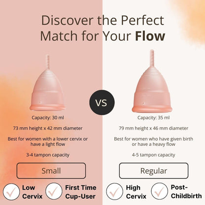 Flow Fairy Reusable Menstrual Cup with Applicator for Easy Insertion- 100% Medical Grade Silicone Period Cup Flow FairyBuy Supplements Australia