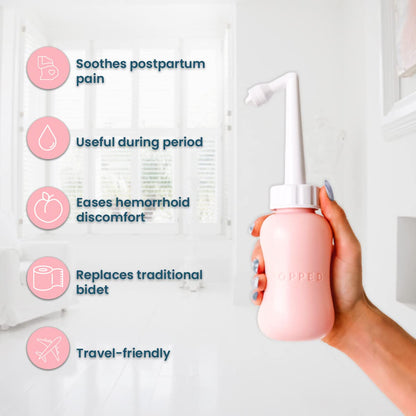Popped Peri Bottle for Postpartum Care | Portable Bidet | Spray Bottle for Pain Relief, Tears POPPEDBuy Supplements Australia