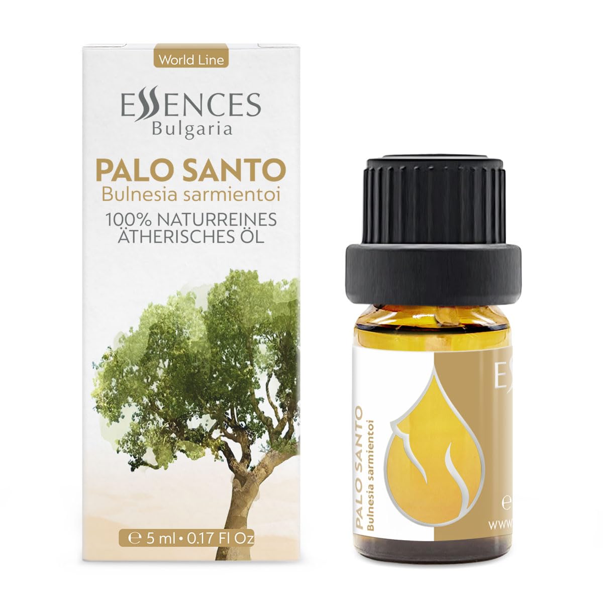 Essences Bulgaria Palo Santo Essential Oil 0.17 Fl Oz 5ml Bulnesia Sarmientoi - 100% Pure Natural Essences BulgariaBuy Supplements Australia