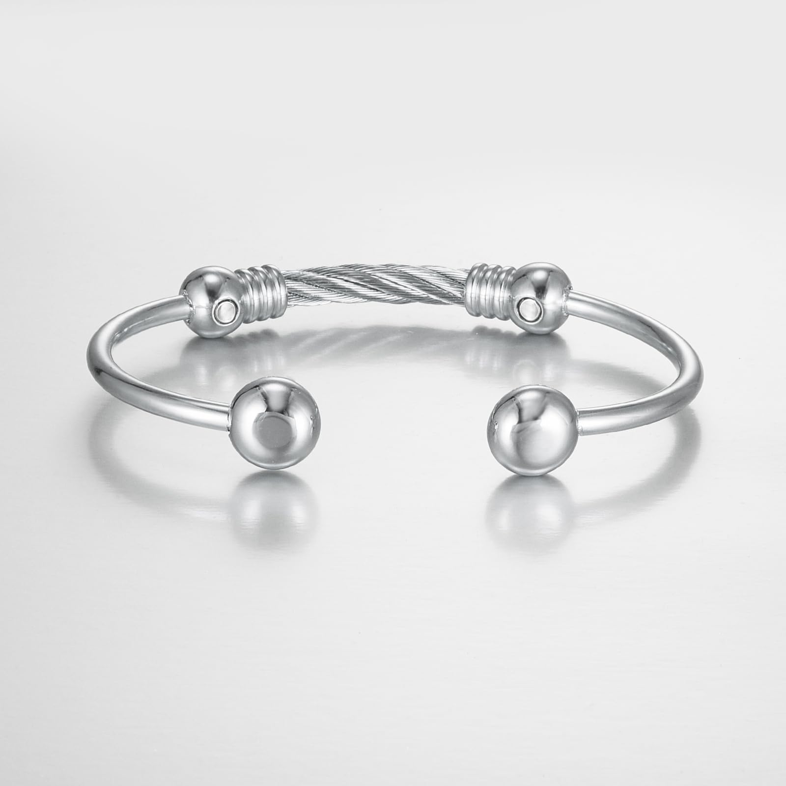 EnerMagiX Magnetic Bracelet for Women for Arthritis and Joint,Twisted Cable Stainless Steel Bangle EnerMagiXBuy Supplements Australia