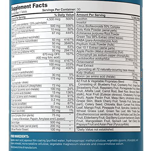 Dr. Tobias Adult Multivitamin for Women & Men, Energy & Immune Support from 42 Fruits Dr. TobiasBuy Supplements Australia