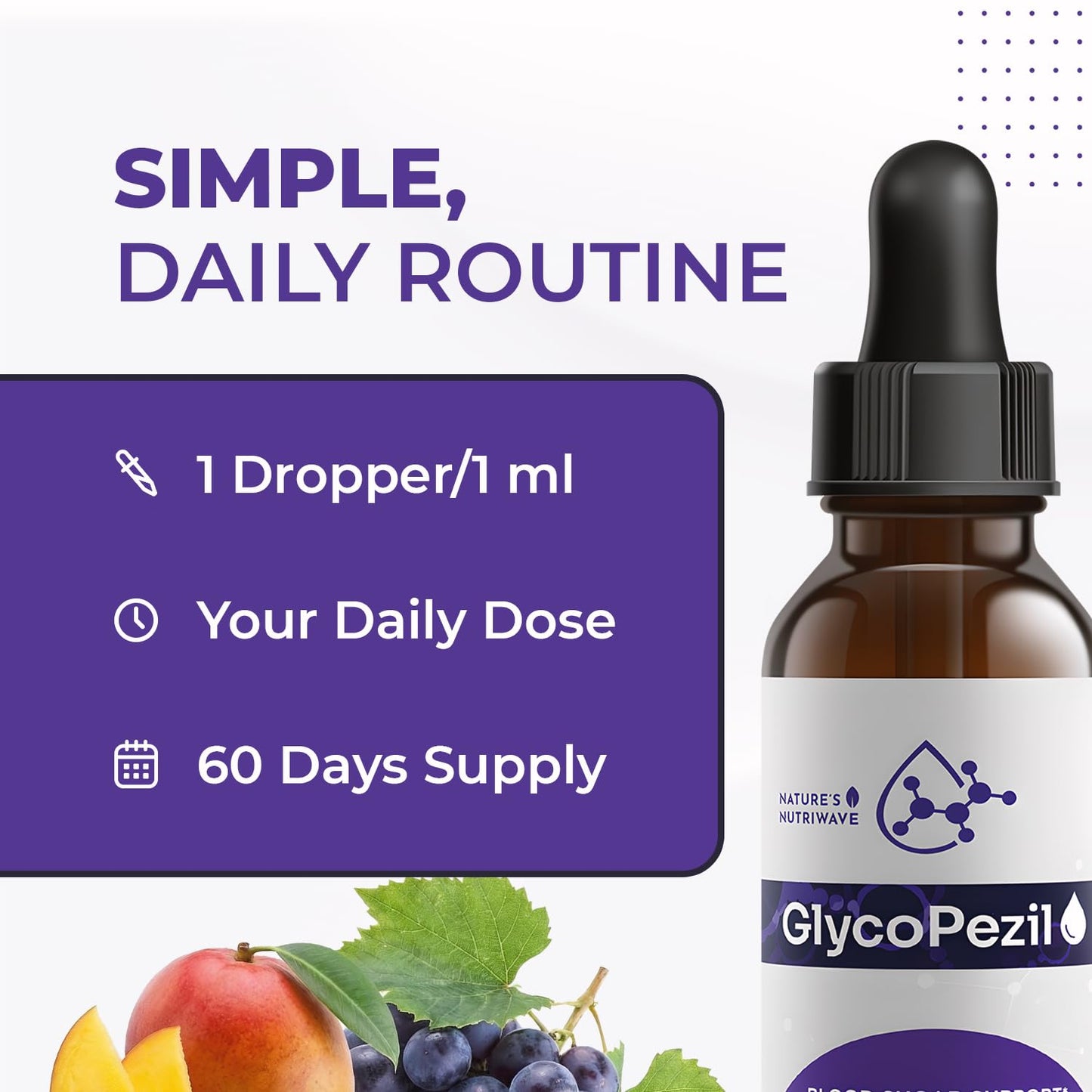 GlycoPezil – Daily Liquid Botanical Supplement with Chromium, Maca Root, Ginseng & Plant Extracts – Clean, Stimulant-Free Formula – GMP-Certifed, Non-GMO, Made in USA - 2 fl oz, 1 Month Supply Nature’s NutriWaveBuy Supplements Australia