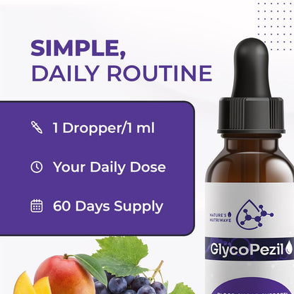 GlycoPezil – Daily Liquid Botanical Supplement with Chromium, Maca Root, Ginseng & Plant Extracts – Clean, Stimulant-Free Formula – GMP-Certifed, Non-GMO, Made in USA - 2 fl oz, 1 Month Supply Nature’s NutriWaveBuy Supplements Australia
