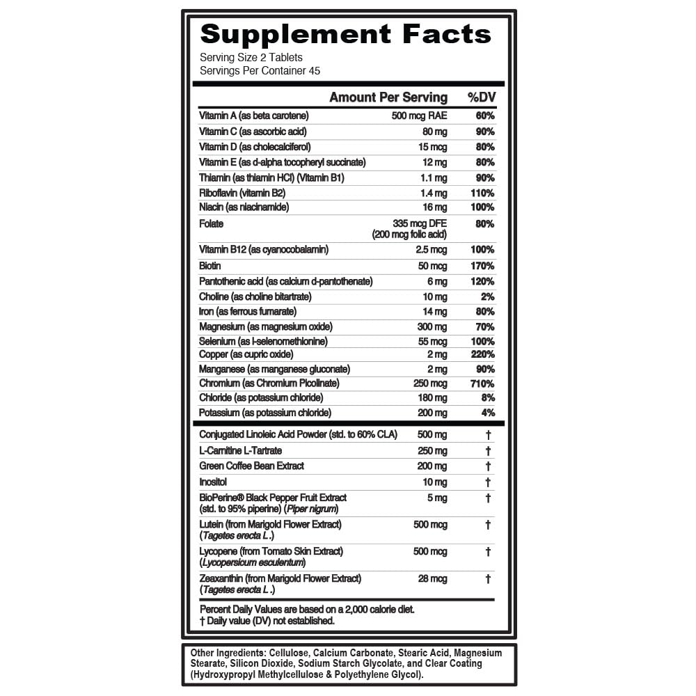 Evlution Nutrition VitaLean - Vitamins + Weight Loss Support - Key Vitamin + Core Antioxidant Support - Daily Nutrient & Weight Management Support - Bone, Eye & Immune Support - 45 Servings EvlutionBuy Supplements Australia