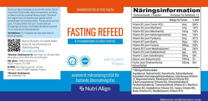 Nutri-Align Fasting Refeed Multivitamin | 30 Fasting Multi Vitamin Capsules | Multivitamin for Men & Women | Vitamin B Complex, Phosphorus & Vitamin D & C Fasting Multivitamins | Gluten Free Nutri-AlignBuy Supplements Australia