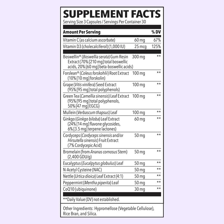 LifeSeasons - Lung Capaci-T - Lung & Respiratory Support Supplement LifeSeasonsBuy Supplements Australia