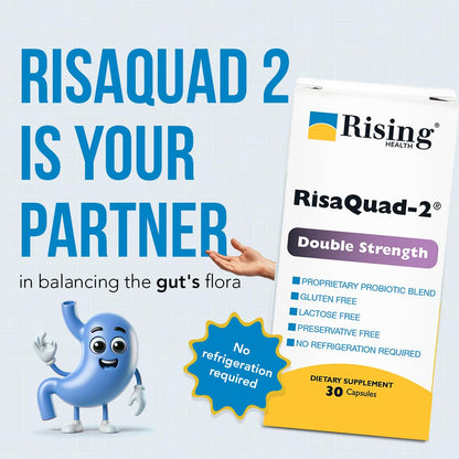 Rising Risaquad-2 Probiotic Dietary Supplement -375mg Pack of 30 Capsules RisingBuy Supplements Australia