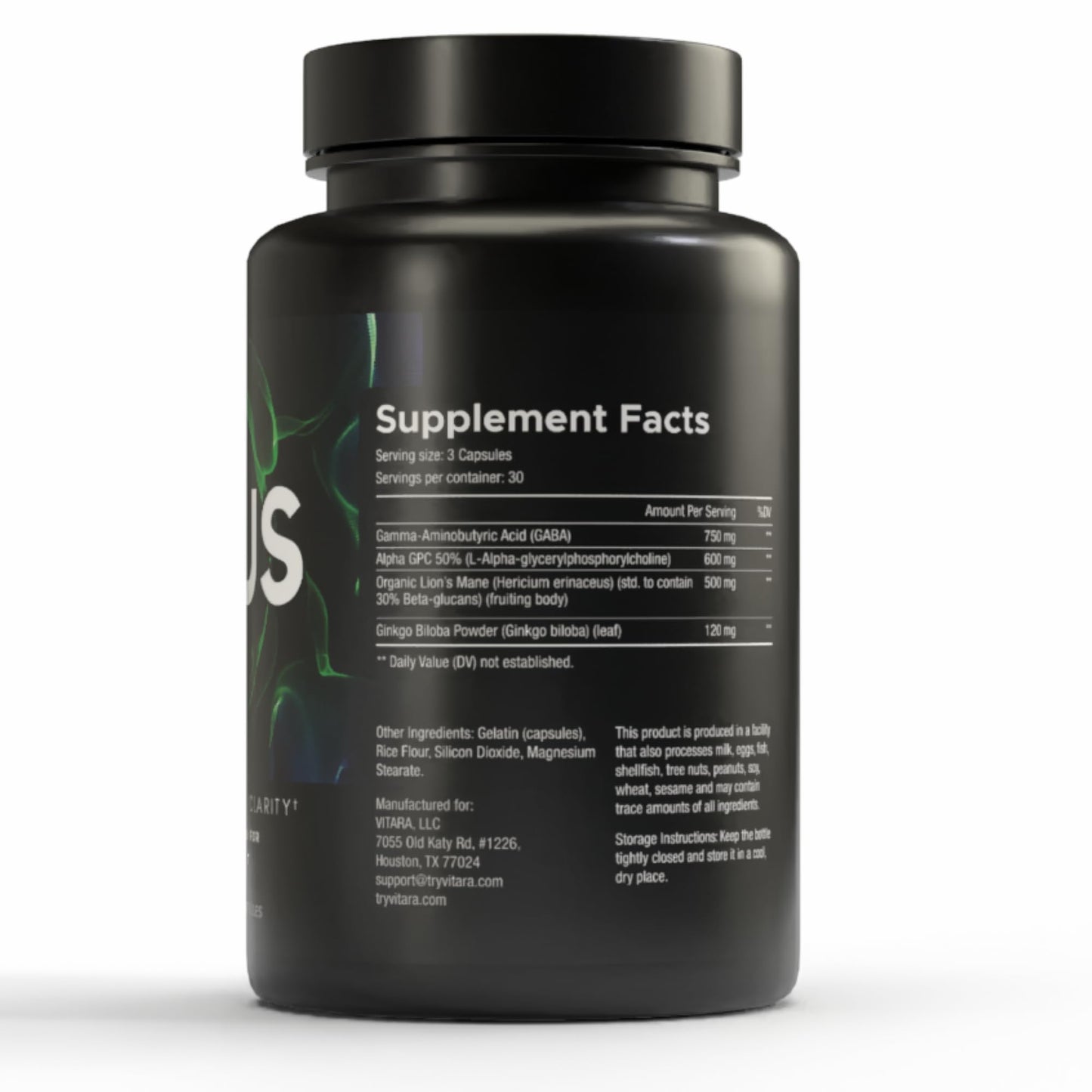 VITARA Focus First– Calm, Clear, Mental Focus Nootropic | Brain Support with Alpha GPC, Lion's Mane, GABA & Ginkgo Biloba VITARABuy Supplements Australia