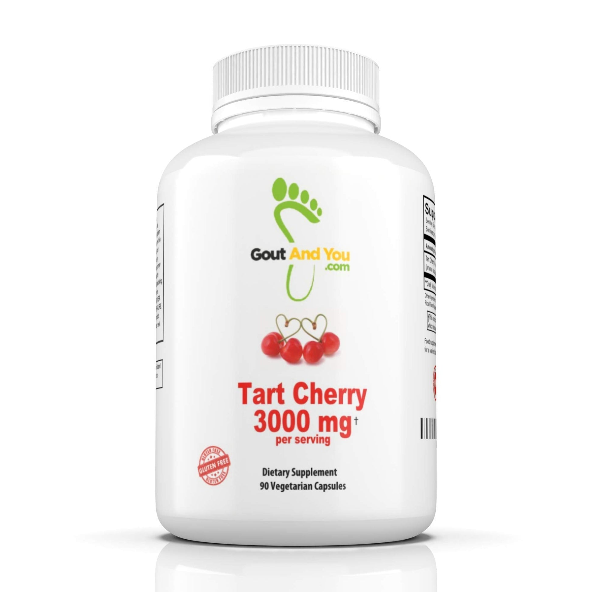 Gout and You Tart Cherry Extract | 3000 mg Per Serving | 90 Vegetarian Capsules | Gluten-Free Gout and YouBuy Supplements Australia
