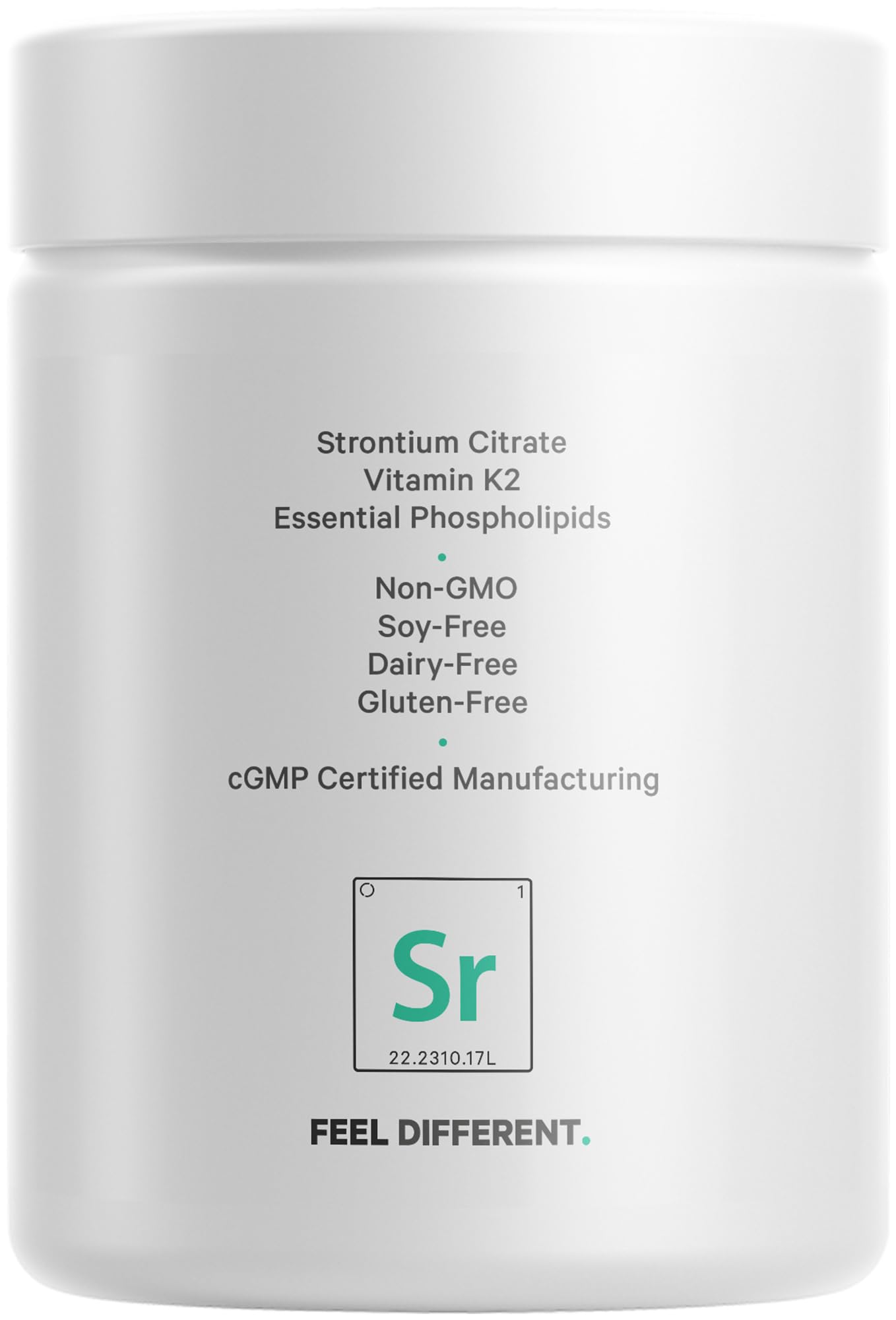 Codeage Liposomal Strontium Supplement - Strontium Citrate, Vitamin K2 MK-7, Liposomal Delivery, Non-GMO, Gluten-Free - 90 Capsules CodeageBuy Supplements Australia