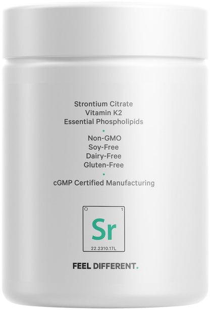 Codeage Liposomal Strontium Supplement - Strontium Citrate, Vitamin K2 MK-7, Liposomal Delivery, Non-GMO, Gluten-Free - 90 Capsules CodeageBuy Supplements Australia