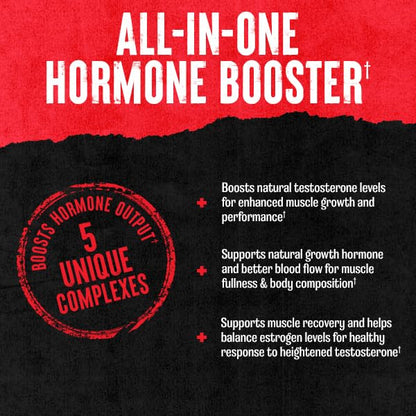 Animal Stak – Complete Natural Hormone Booster Supplement with Tribulus – Natural Testosterone Booster for Athletes – Contains Estrogen Blockers – 1 Month Cycle AnimalBuy Supplements Australia