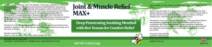 DUBOONAIO Max Energy Bee Venom Cream, Muscle Joint Soothing Cream, Pure Natural, for Back, Neck, Hands, Feet, Shoulder, Leg, Knee, Ankle Care DUBOONAIOBuy Supplements Australia