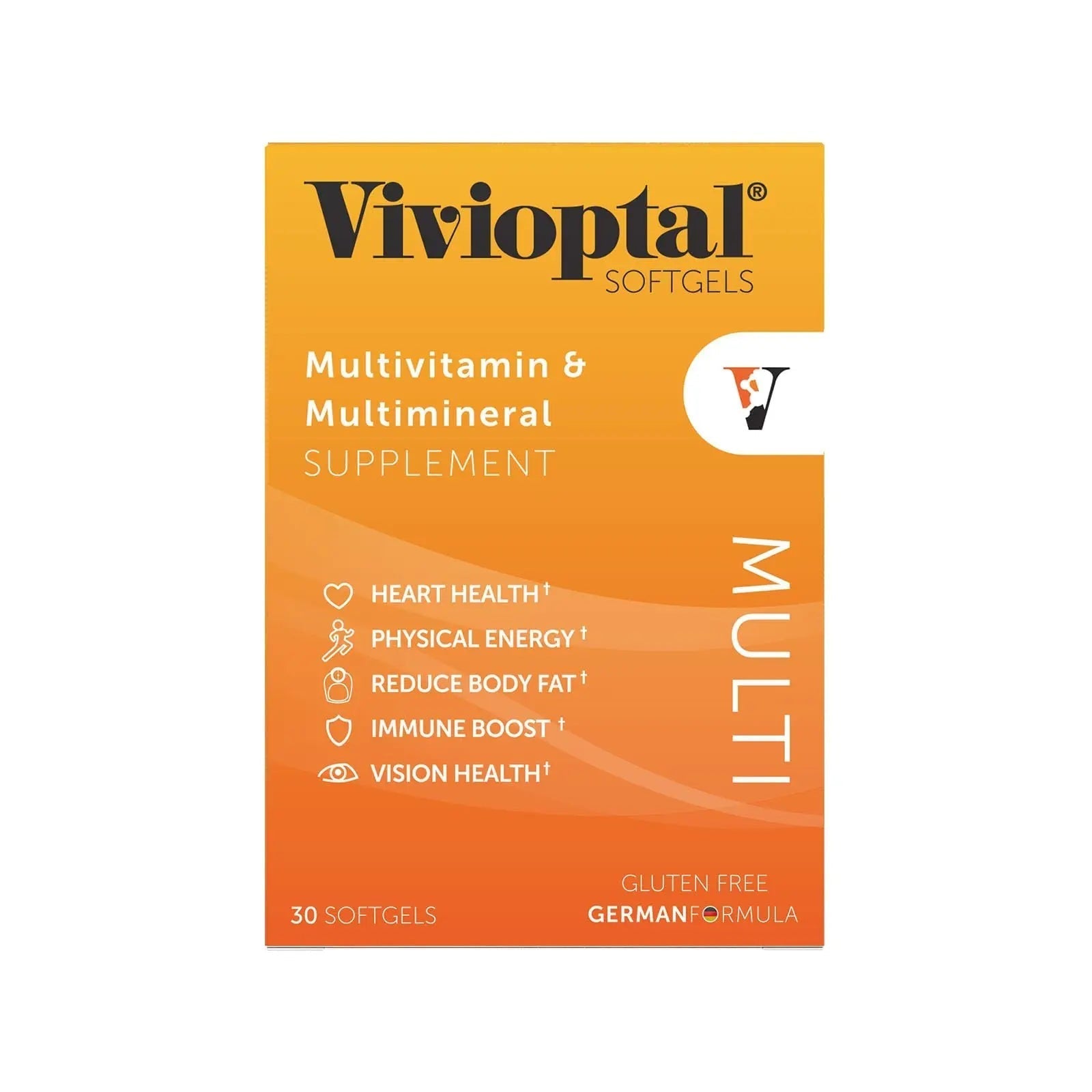 Vivioptal Multi, 30 Softgels, Multivitamin & Multimineral, Gluten Free, German Formula Vivioptal VitaminsBuy Supplements Australia