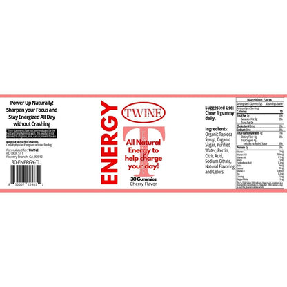 Energy Gummies with Vitamin B12, Ginseng & Ginkgo Biloba – Includes Biotin, Niacin, Taurine, Zinc, Pantothenic Acid, Vitamin C, D & B6 – 30 Count TWINEBuy Supplements Australia