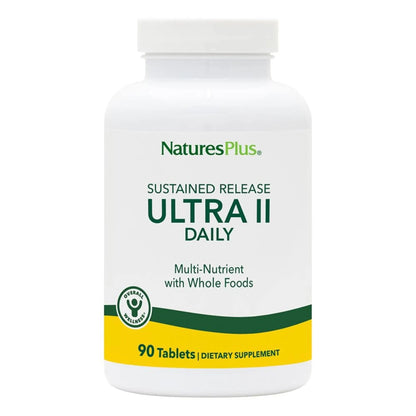 NaturesPlus Ultra II Daily - 90 Tablets - Multivitamin with Whole Foods for Overall Well-Being - Supports Energy & Immune Health NaturesPlus