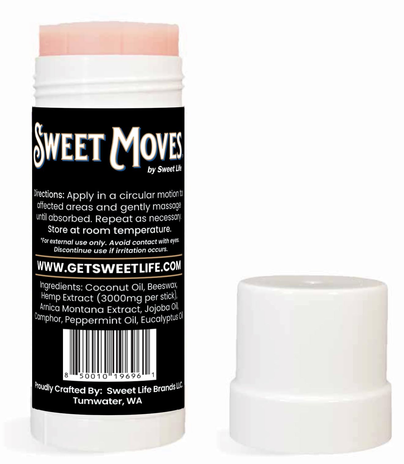 Sweet Life | Hemp Salve Stick | 3000mg | Organic Botanical Balm | Twist-Up Applicator | Small Business | Muscle & Joint Comfort Sweet LifeBuy Supplements Australia