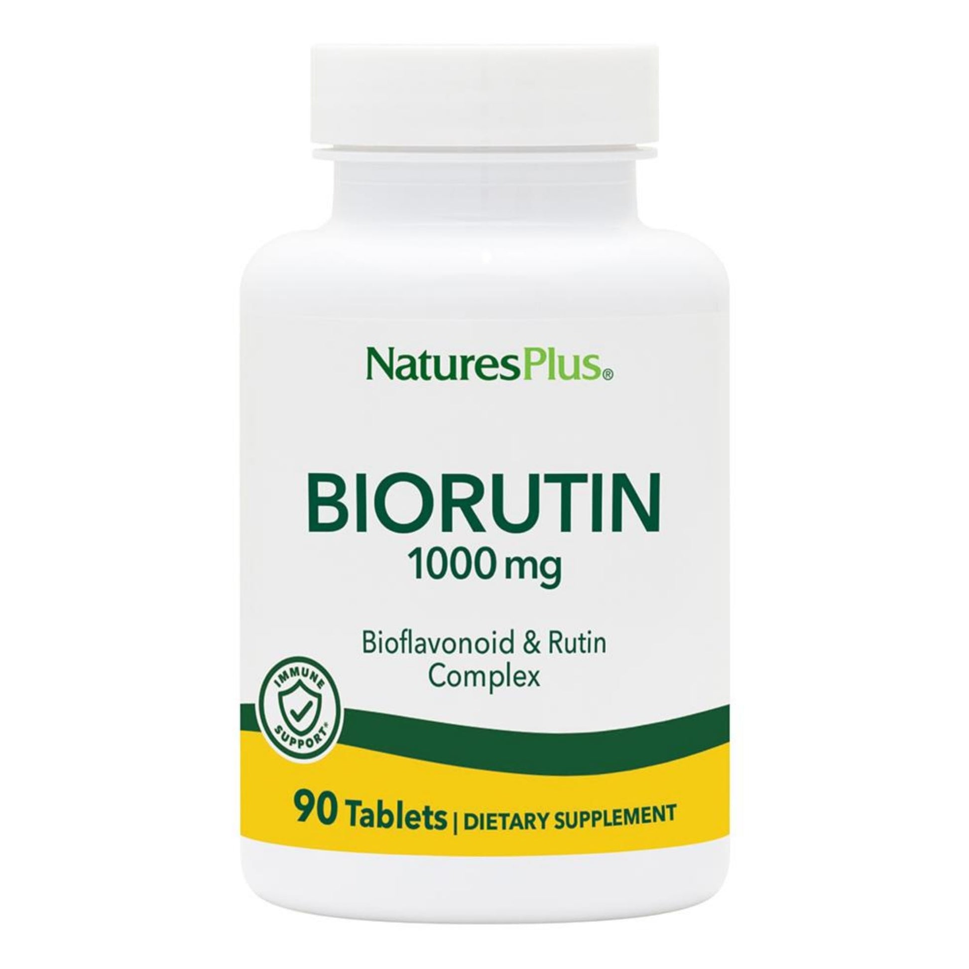 NaturesPlus Biorutin 1000 mg - 90 Tablets - Bioflavonoid & Rutin Complex - Supports Vascular Function & Circulation - Vegetarian, Gluten Free - 90 Servings NaturesPlusBuy Supplements Australia