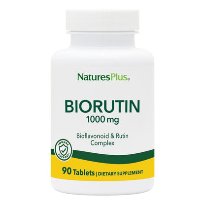NaturesPlus Biorutin 1000 mg - 90 Tablets - Bioflavonoid & Rutin Complex - Supports Vascular Function & Circulation - Vegetarian, Gluten Free - 90 Servings NaturesPlusBuy Supplements Australia