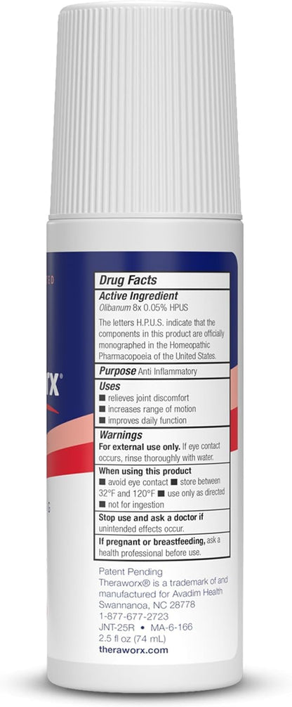 Theraworx Fast-Acting Joint Relief Roll-On Joint Discomfort & Inflammation Relief - 2.5 Oz - 2 Count TheraworxBuy Supplements Australia