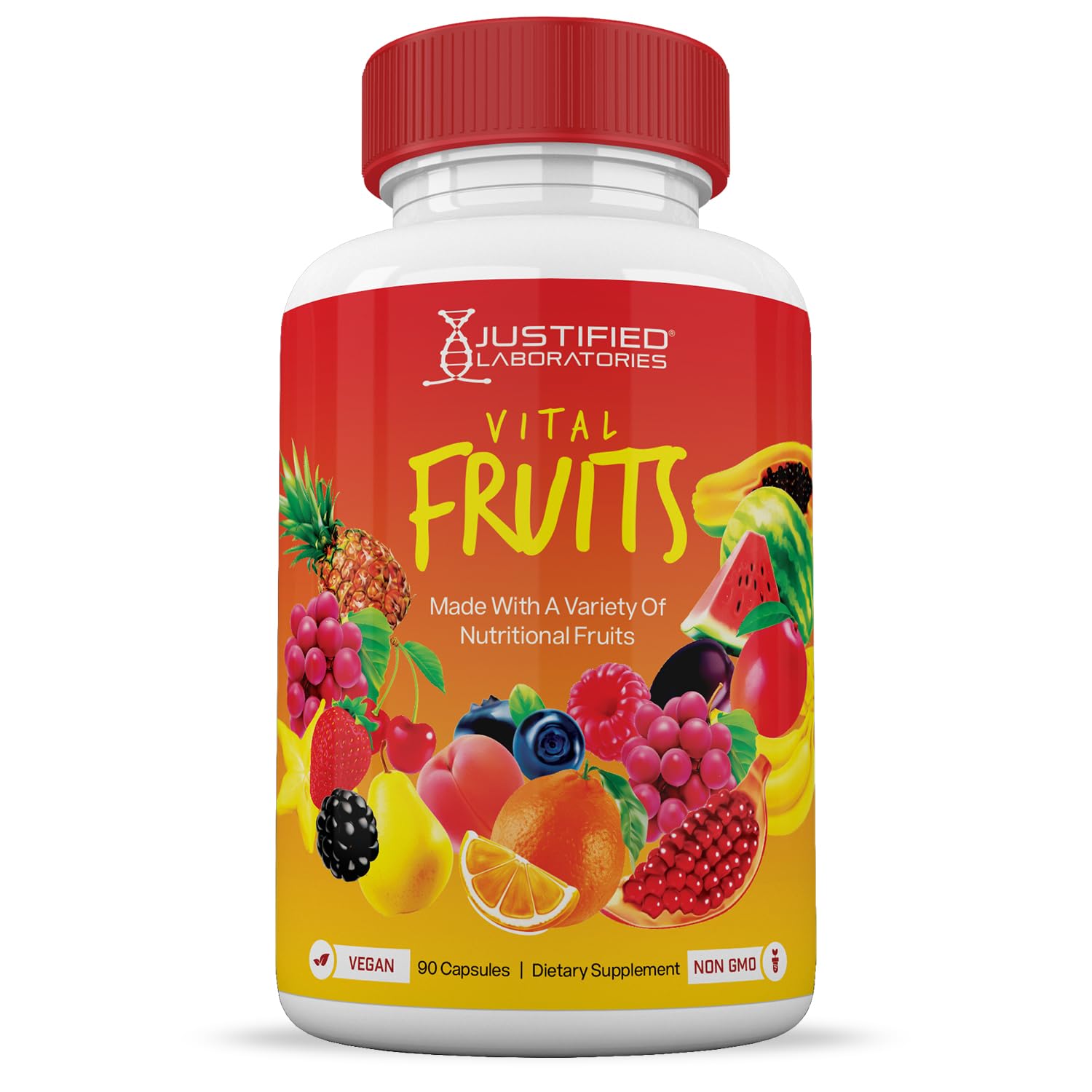 (6 Pack) Vital Fruits and Veggies Supplement Whole Food Red & Green Superfoods Justified LaboratoriesBuy Supplements Australia