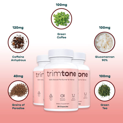 Trimtone Pills, 100% Natural Weight Management Formula for Women, Mood & Energy TrimtoneBuy Supplements Australia