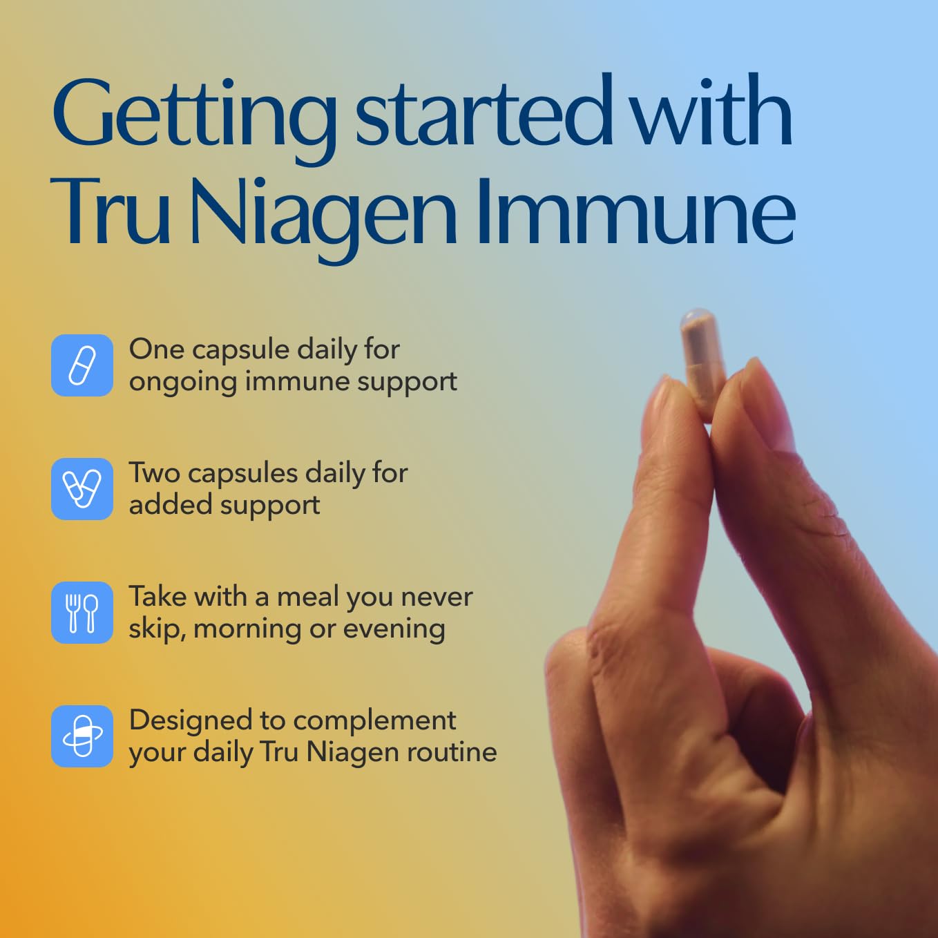 TRU NIAGEN NAD+ Immune Support Supplement - Daily Defense - Vitamin C, Vegan D3 2000 IU, Zinc, Selenium, Copper + 100mg NAD Plus Boosting Niagen NR - 30 Capsules TRU NIAGENBuy Supplements Australia