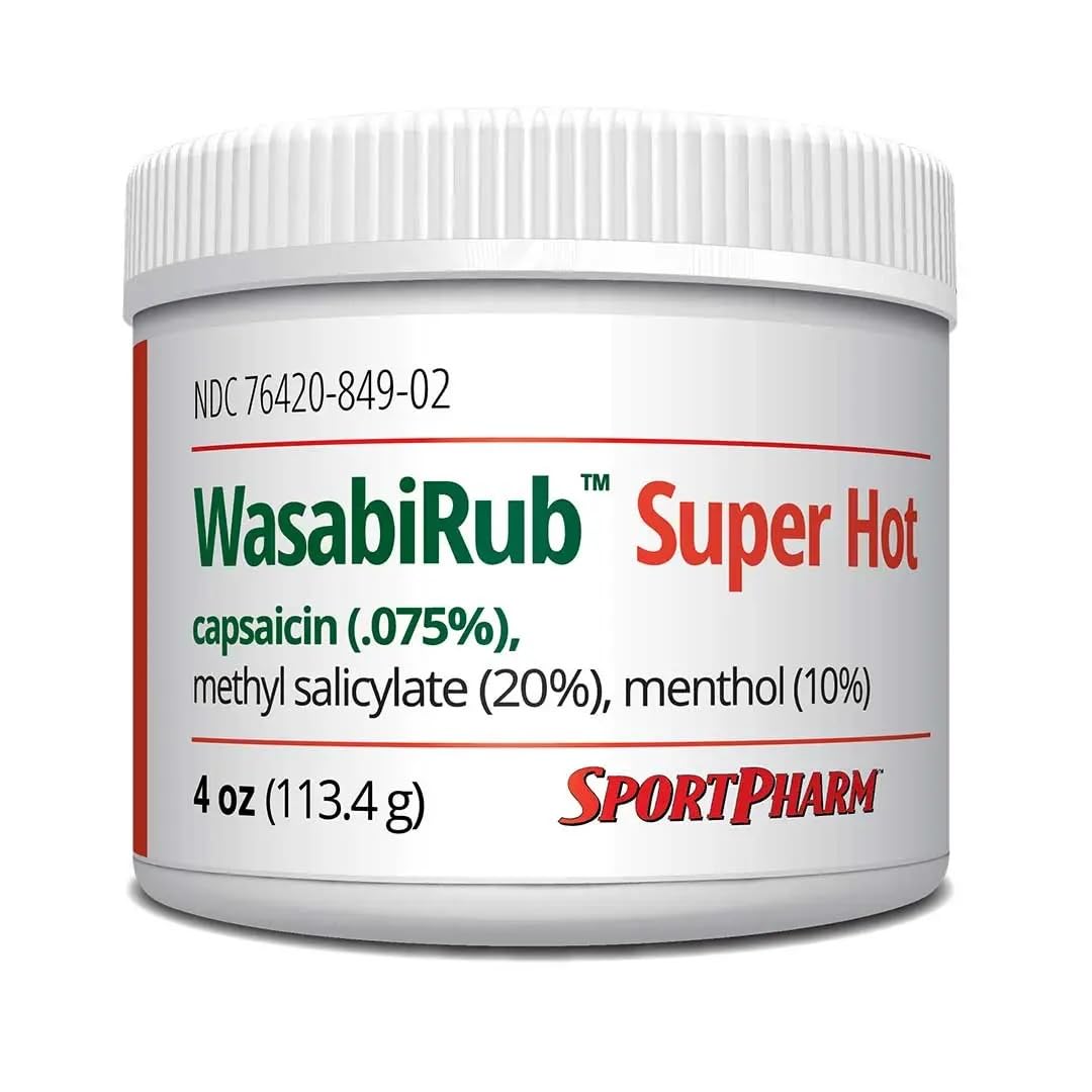 SportPharm WasabiRub Super Hot Sports Topical Pain Relief Gel SportPharmBuy Supplements Australia