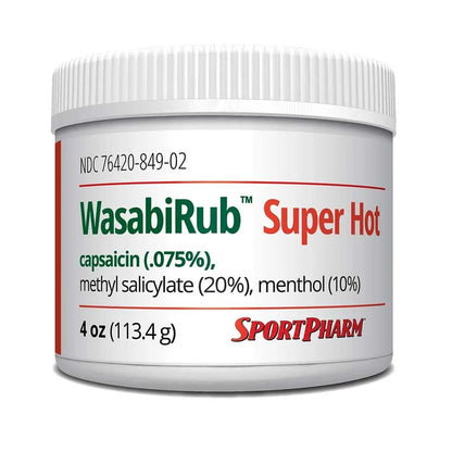 SportPharm WasabiRub Super Hot Sports Topical Pain Relief Gel SportPharmBuy Supplements Australia