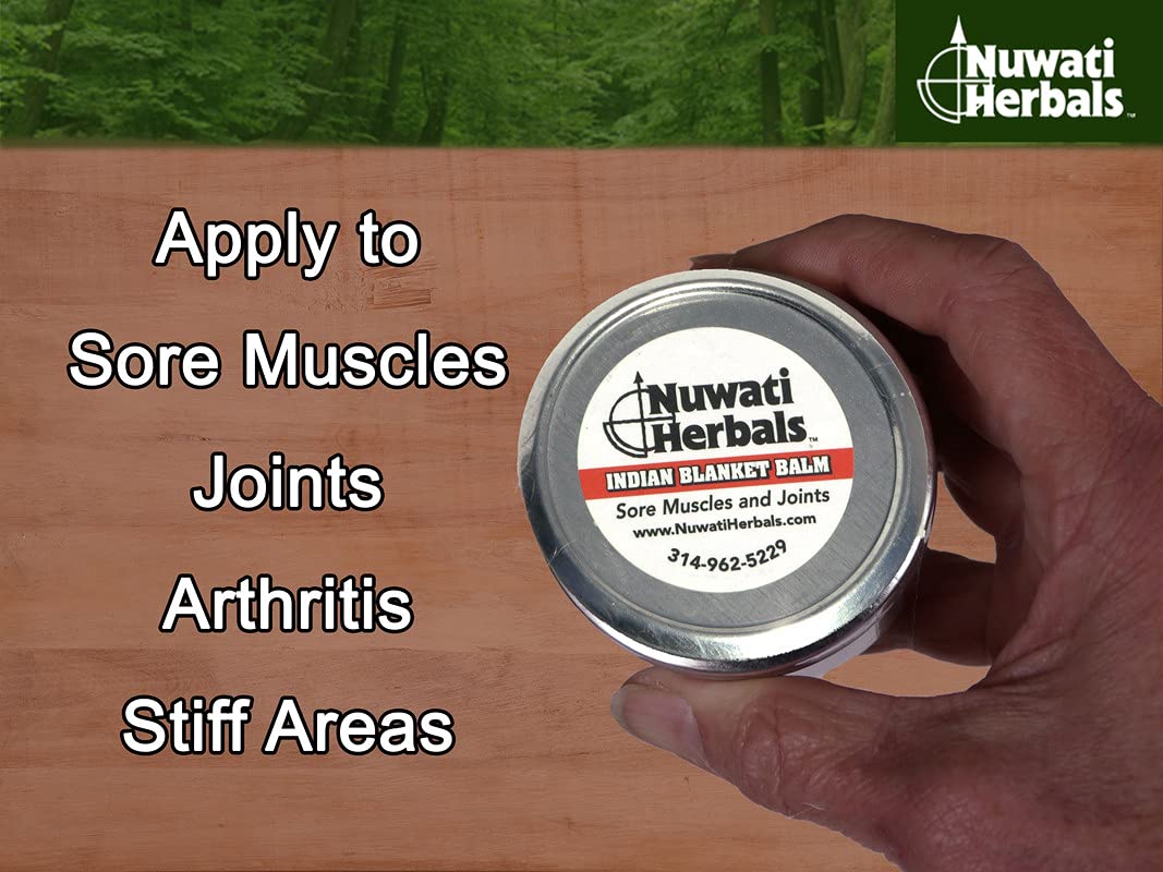 Healing Balm Massage for Sore Muscles and Joints – Nuwati Herbals Indian Blanket Balm – Sweet Smelling Warmth with Cinnamon, Cloves, Camphor, Menthol, 4 Ounces Nuwati HerbalsBuy Supplements Australia
