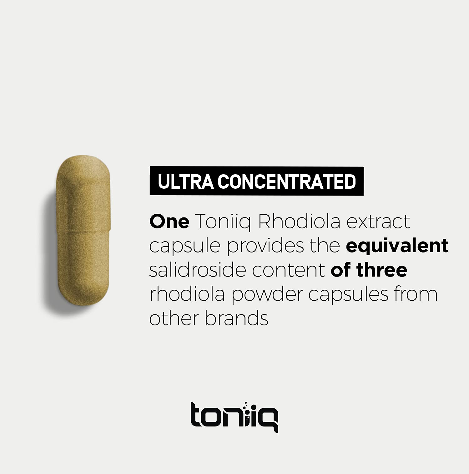 Toniiq Triple-Strength 600mg Rhodiola Rosea - 120 Capsules - 5% Salidroside Concentrat ToniiqBuy Supplements Australia