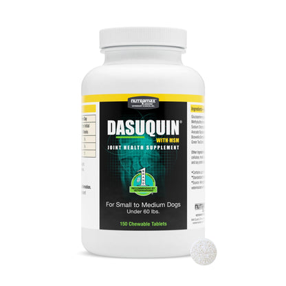Nutramax Dasuquin for Small to Medium Dogs, Joint Health Supplement, Contains Glucosamine for Dogs, Plus Chondroitin, ASU, MSM and More, Supports Healthy Joints, Chewable Tablets, 150 Count Nutramax LaboratoriesBuy Supplements Australia