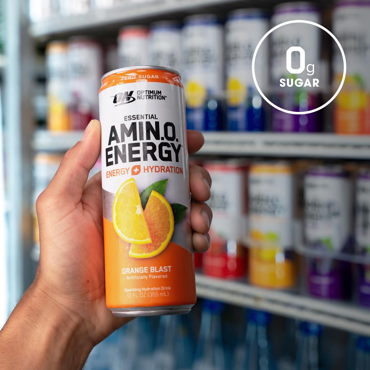Optimum Nutrition Amino Energy Sparkling Hydration Drink, Electrolytes, Caffeine, Amino Optimum NutritionBuy Supplements Australia