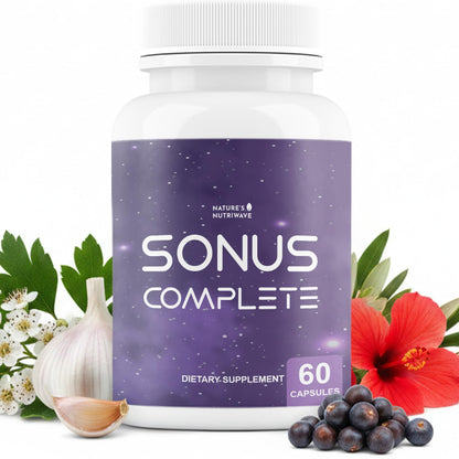 Nature’s NutriWave Sonus Complete – Natural Daily Formula with Vitamin C, B6, B12 & Folic Acid – Non-GMO, Easy to Use, GMP Certified – 60 Capsules, 1 Month Supply Nature’s NutriWaveBuy Supplements Australia