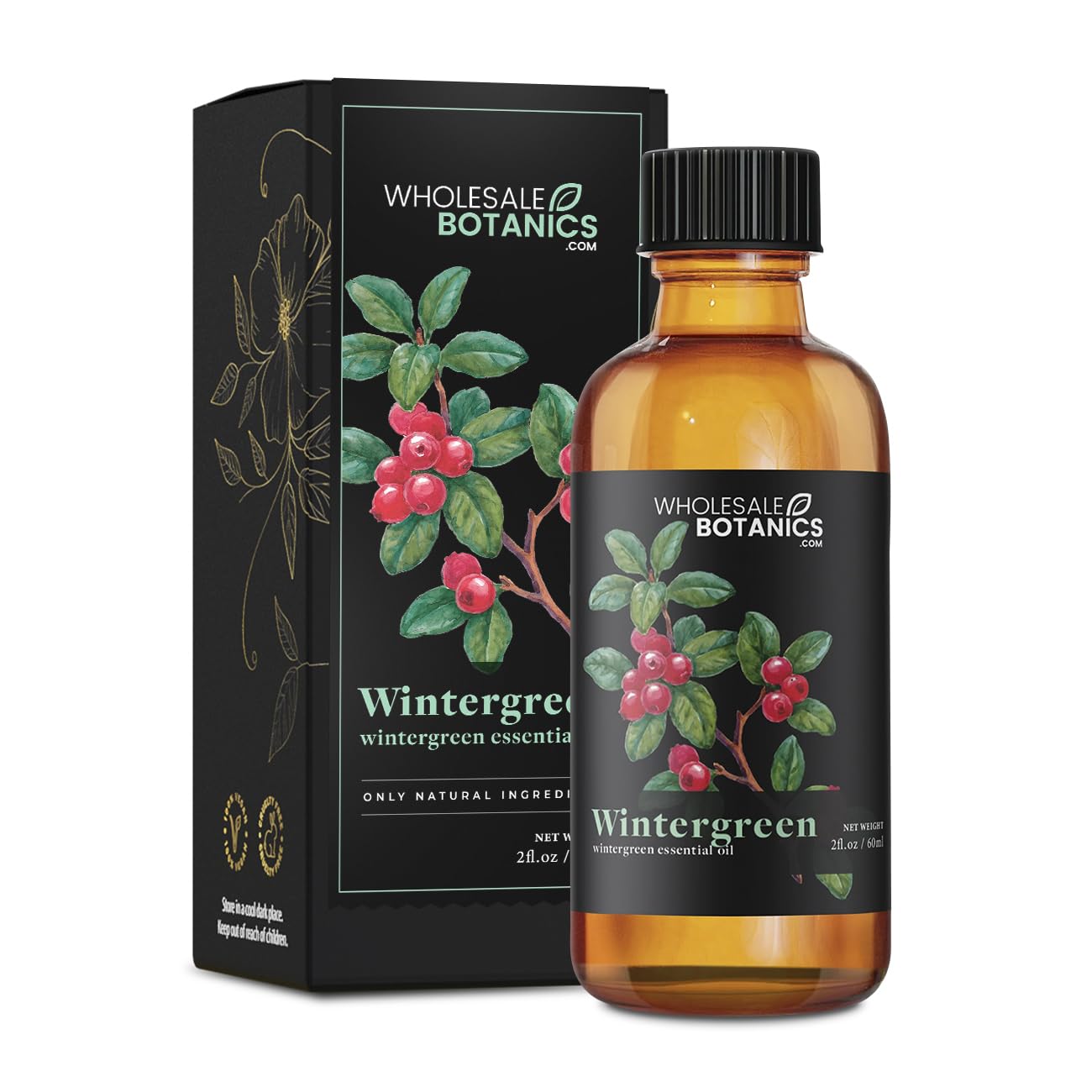 Wintergreen Essential Oil by Wholesale Botanics | Premium Grade 100% Undiluted Essential Oil Wholesale BotanicsBuy Supplements Australia