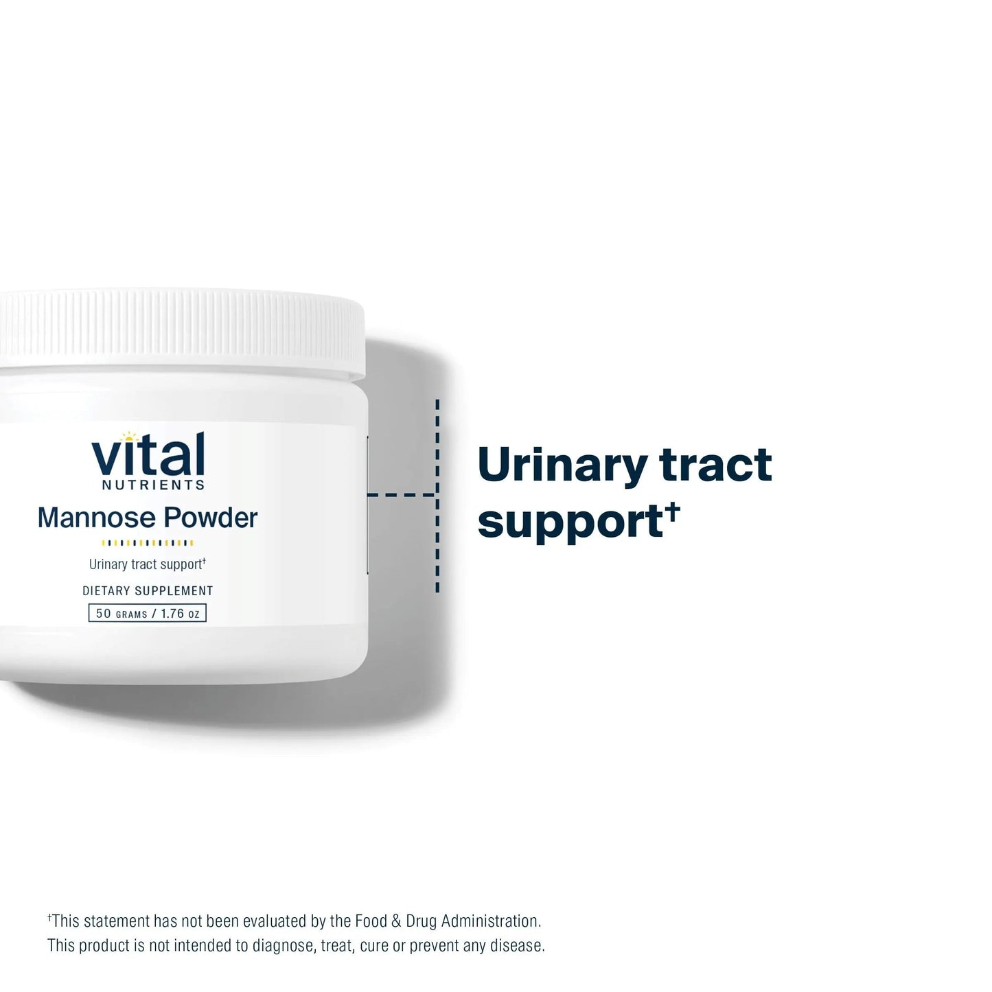 Vital Nutrients Mannose Powder 50g - Vegan D-Mannose Supplement for Urinary Tract and Bladder Support - Gluten, Dairy, Soy Free - Non-GMO - 25 Servings Vital NutrientsBuy Supplements Australia