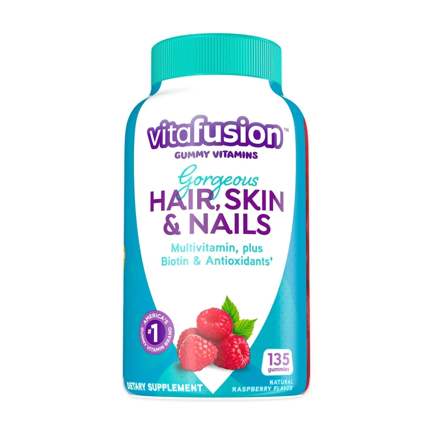 Vitafusion Gorgeous Hair, Skin & Nails Multivitamin Plus Biotin, Vitamin B12 Cherry Gummies for Energy Metabolism Support, 135ct & 90ct VitafusionBuy Supplements Australia