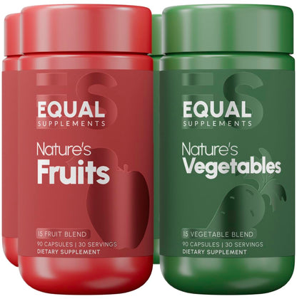 Equal Supplements Fruits and Vegetables Capsules | 2 Month Supply | GMP Certified-Manufactured in US | Fruit and Veggies Supplement for Balance | of Nature, Fruit and Vegetable Capsule for Adults Equal SupplementsBuy Supplements Australia