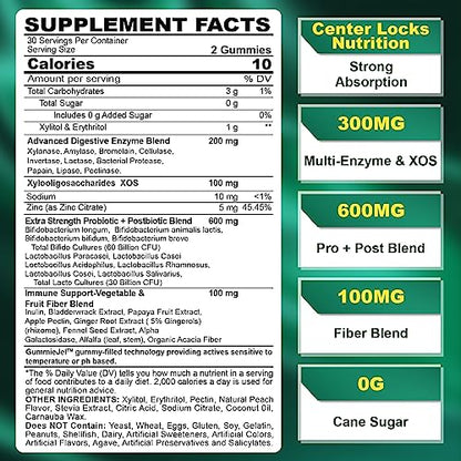 Sugar Free Digestive Enzymes Gummies 1000mg - Break Down Food Quickly - Chewable EnvyCureBuy Supplements Australia