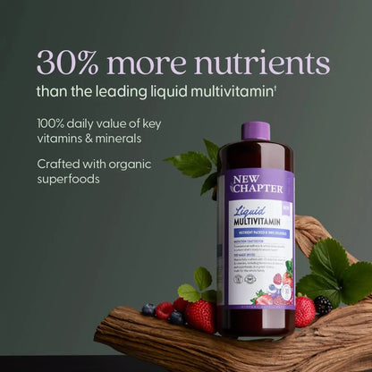 New Chapter Liquid Multivitamin + Mineral Supplement for Whole-Body Benefits, 100% Delicious Multivitamin for Adults New ChapterBuy Supplements Australia