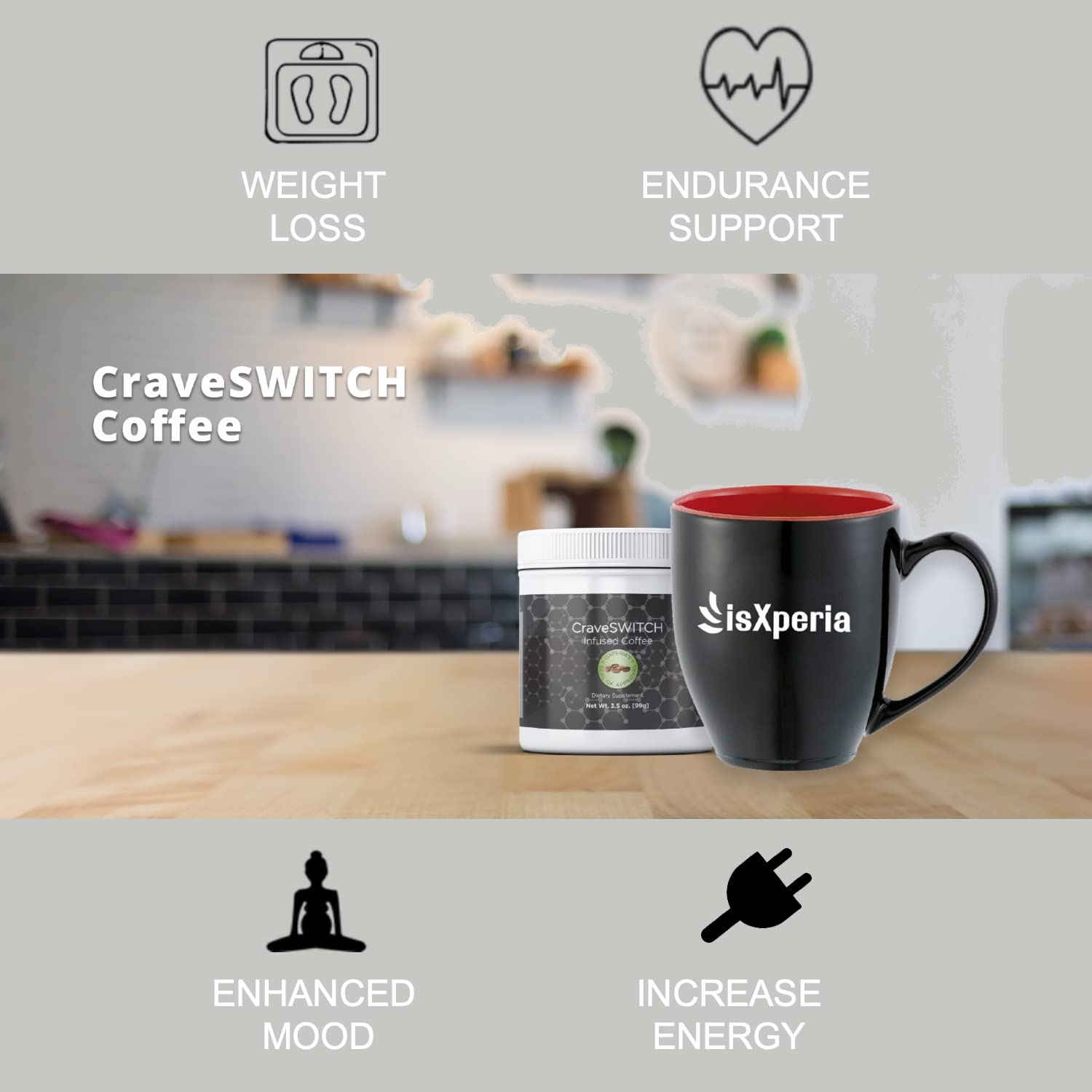 isXperia CraveSWITCH Bold Coffee - Colombian Arabica Coffee with Antioxidants isXperiaBuy Supplements Australia