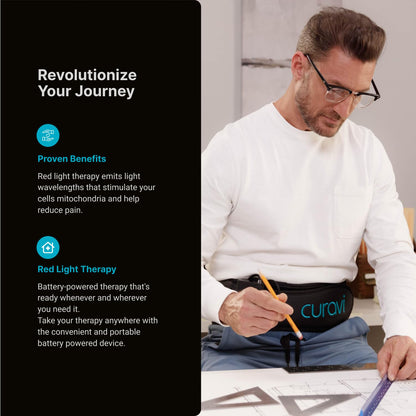 CURAVI Plus™ Wearable Red Light Therapy Belt for Lower Back Pain Relief - 160 Diodes - Safe and Effective CURAVIBuy Supplements Australia