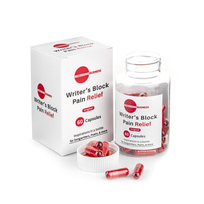 Recording Business Writer's Block Pain Relief (60 Original Songwriting Prompts in Capsules) for Artists/Musicians, Songwriters, & Poets Recording BusinessBuy Supplements Australia